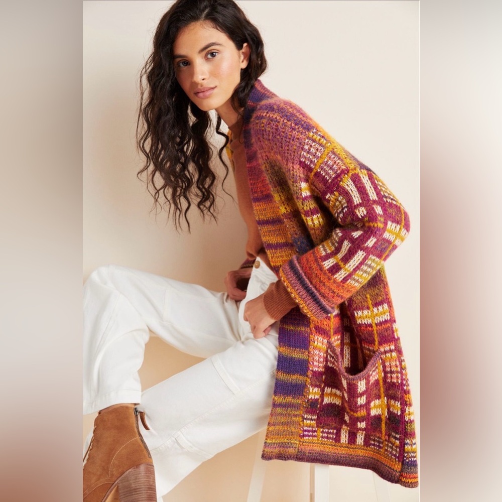 Anthropologie Tavia Longline Knit Cardigan - Size XXS